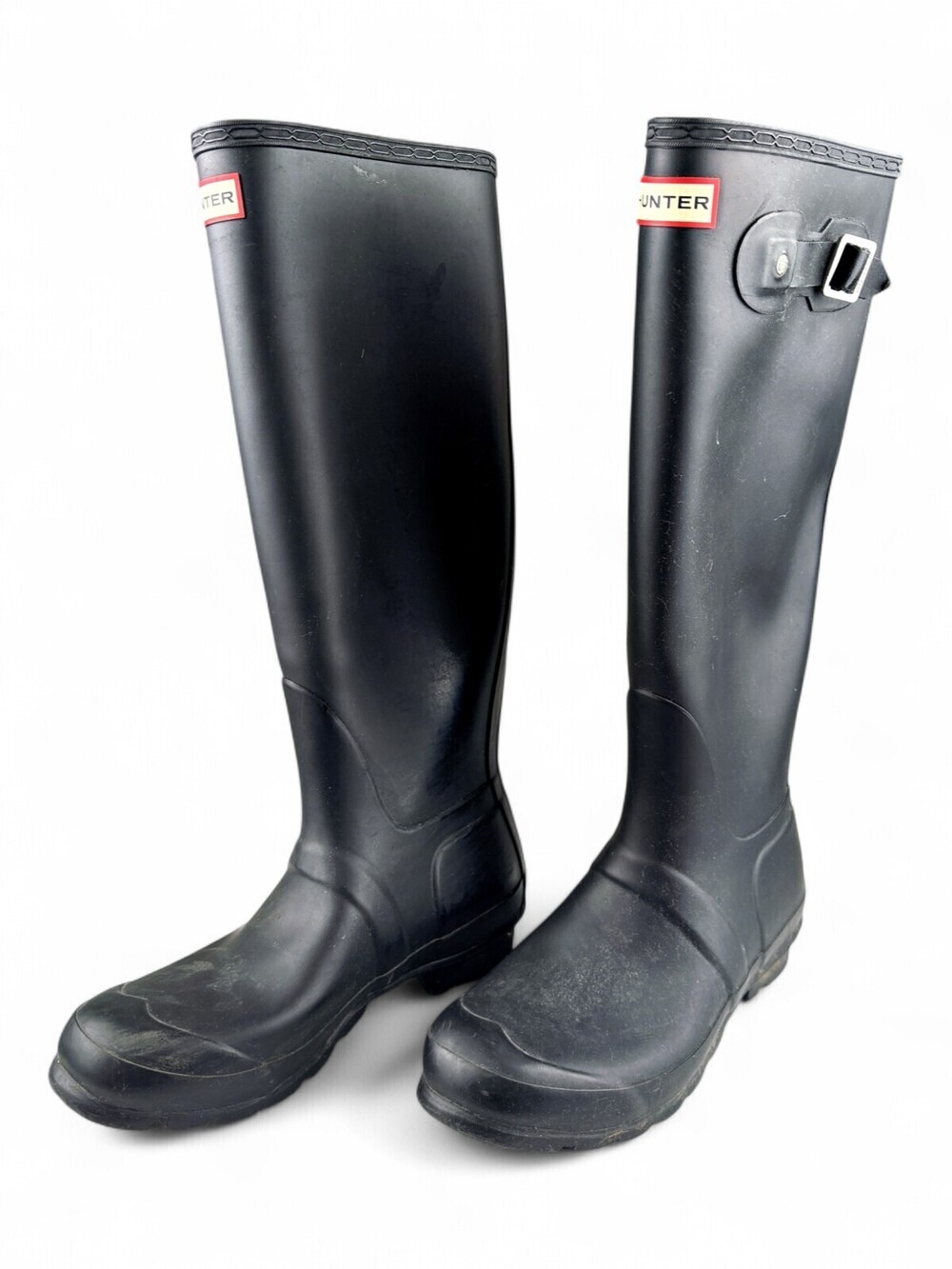 Hunter Original Tall Black Rain Boots Women's Size 8